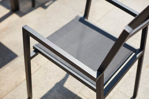 console extensible en aluminium et 12 chaises zoom 4