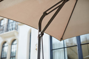 parasol avec ouverture innovante gris