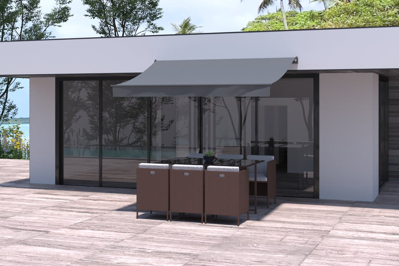 store banne manual de 3x2 m Adro Gris