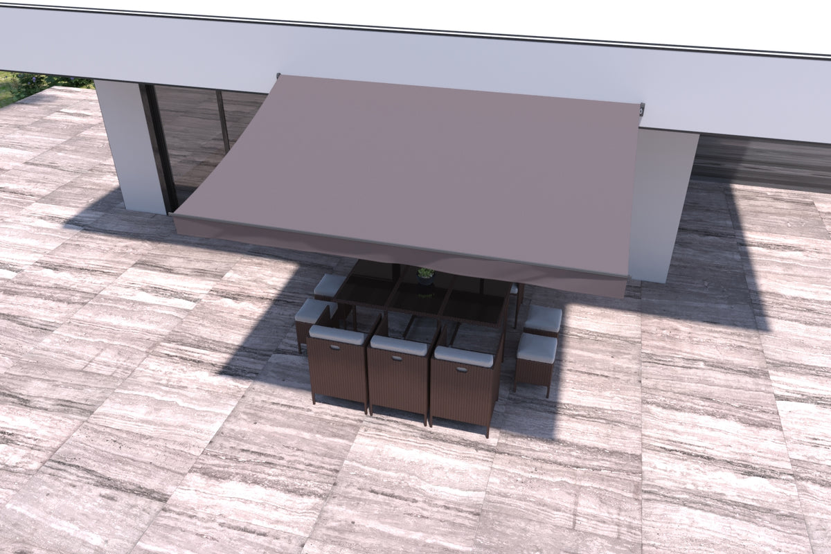 store banne manual de 4x2,5 m design Taupe Adro