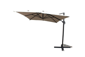 parasol rectangulaire avec LED Ecru