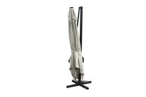 parasol Ecru rectangulaire avec LED 