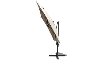 parasol LED rectangulaire Ecru