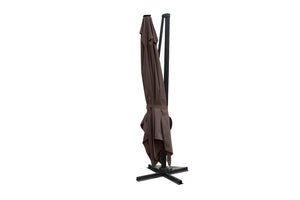 parasol Chocolat rectangulaire avec LED 