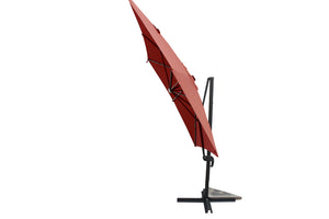 parasol LED rectangulaire Terracota