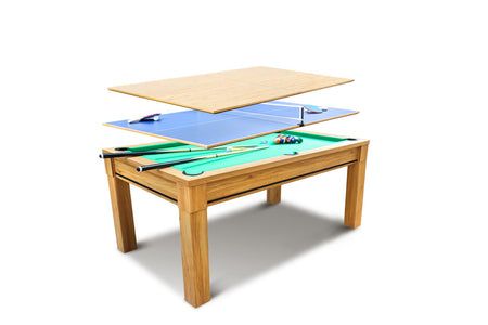 table de salle à manger, table de billiard et ping-pong
