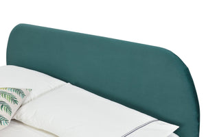 cadre de lit en velours de 160 zoom 3 Vert