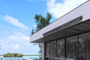 store banne manual Gris Adro de 4x3 m 