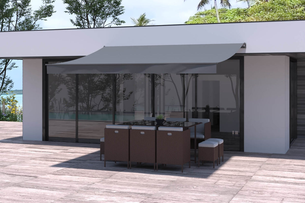 store banne manual de 4x3 m Adro Gris