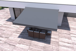 store banne manual de 4x3 m Gris Adro