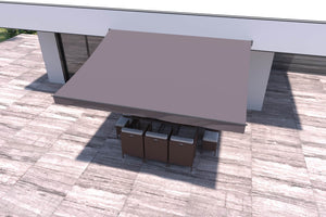 store banne manual de 4x3 m Taupe Adro
