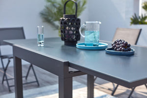 salon en aluminium Gris foncé de 8 places zoom 1