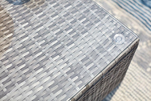 meubles de jardin en résine tressée gris de 5 places Peana zoom 1