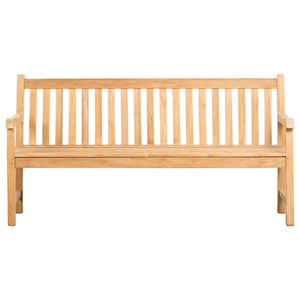 banquette de jardin en teck de 3 places Kuala Zoom 2