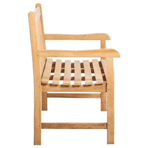 banquette de jardin en teck de 3 places Kuala Zoom 3