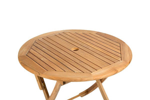 table de jardin en teck 80 cm