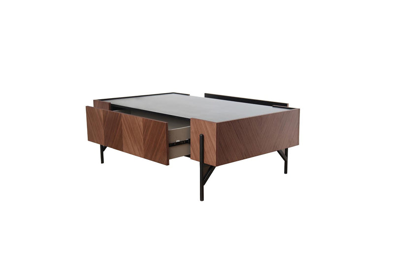 Mueble de salon vintage noyer