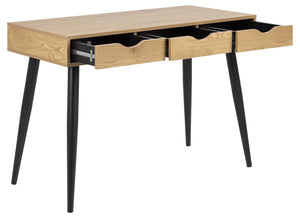 bureau escandi-industriel Seveet Bois + pieds Noirs 