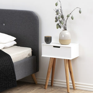 table de nuit scandinave Blanc Lokka