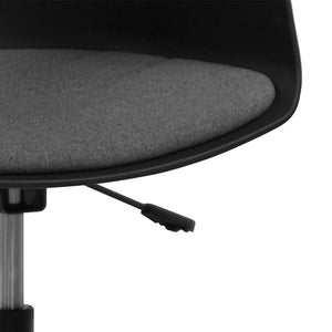 chaise de bureau design Noir et gris avec roues Seater zoom 1 