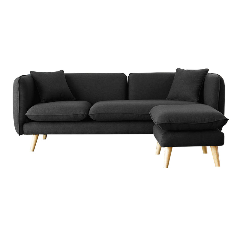 Canapé de style scandinave Isko sur fond Blanc