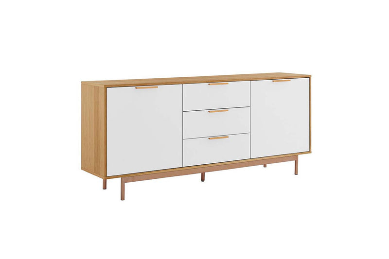 Buffet scandinave blanc et bois naturel FYN