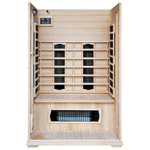 Cabine sauna luxe infrarouge 2 places concept usine