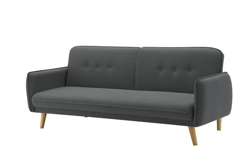 Canapé scandinave convertible gris foncé 3 places 