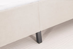 Lit velours beige 140x190 Cambridge zoom 5
