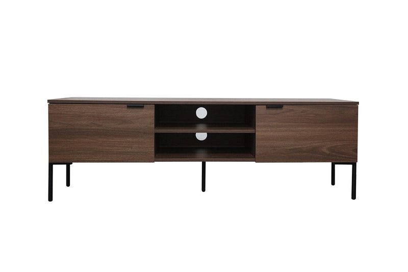 Meuble TV vintage avec 2 placards et 2 niches