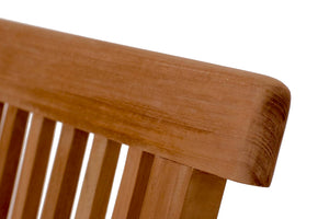 Salon de jardin repas en teck huilé 6 chaises zoom 1