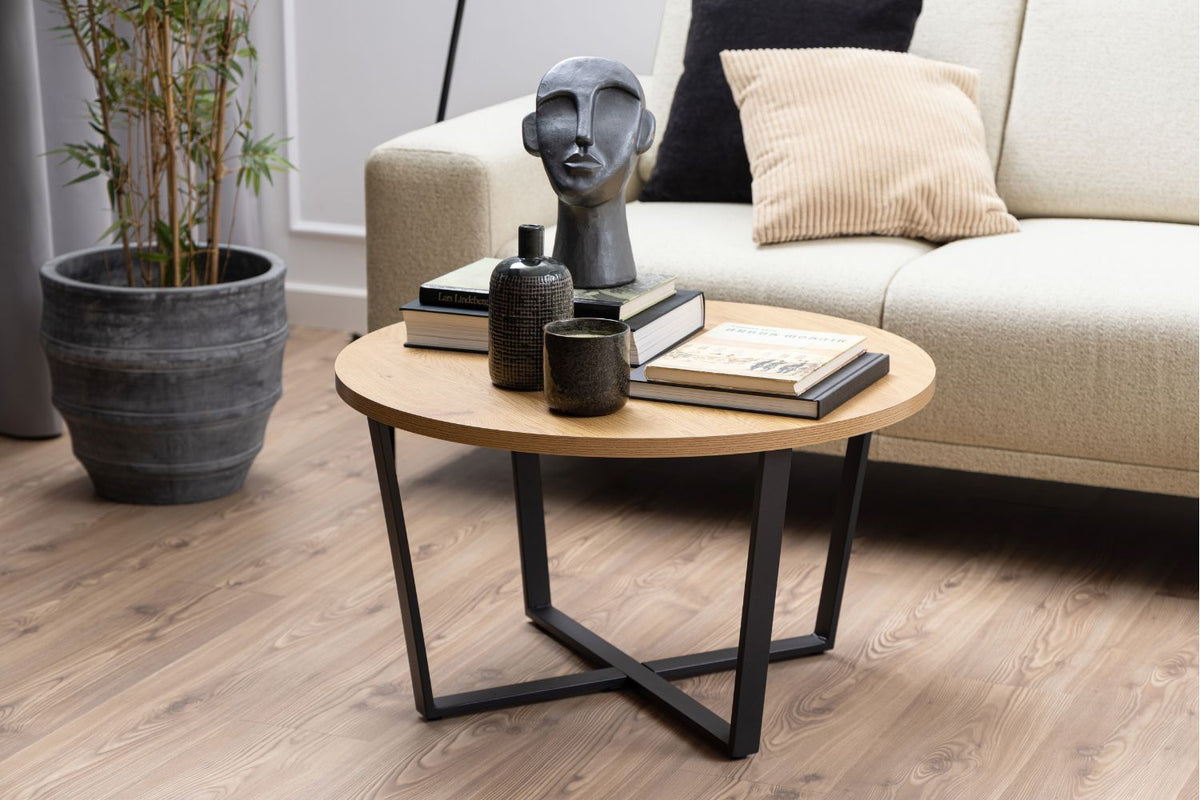 Table basse rond design industrielle harlem conceptusine