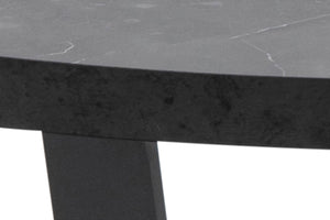 Table basse ronde noire effet marbre harlem zoom 3