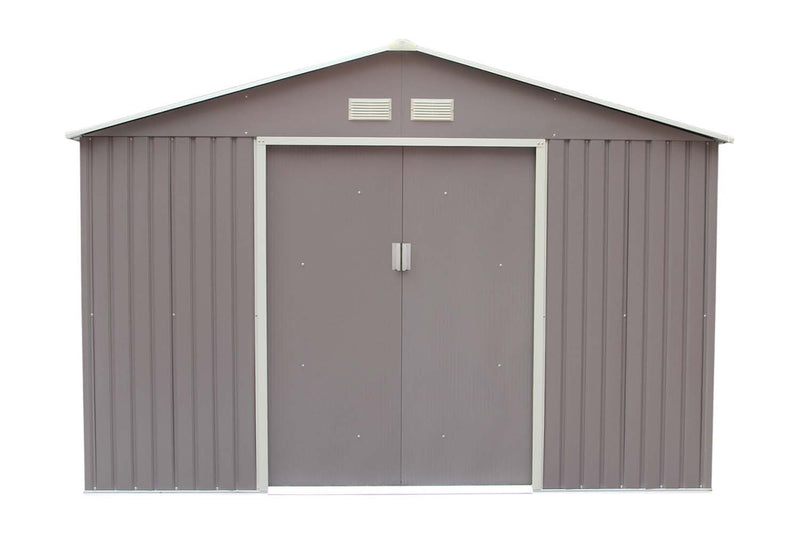 abri de jardin en acier anticorrosion gris 10 m² Sancy