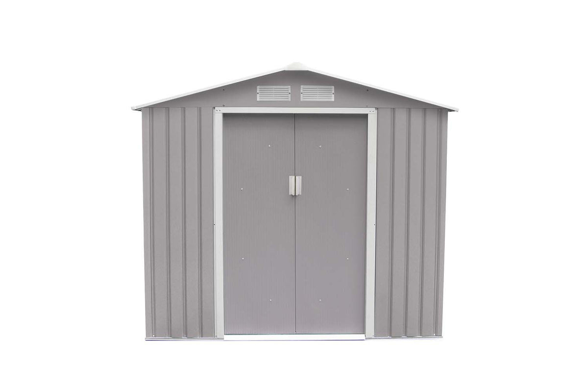 abri de jardin en acier anticorrosion gris 2,71 m² Sancy dimensions