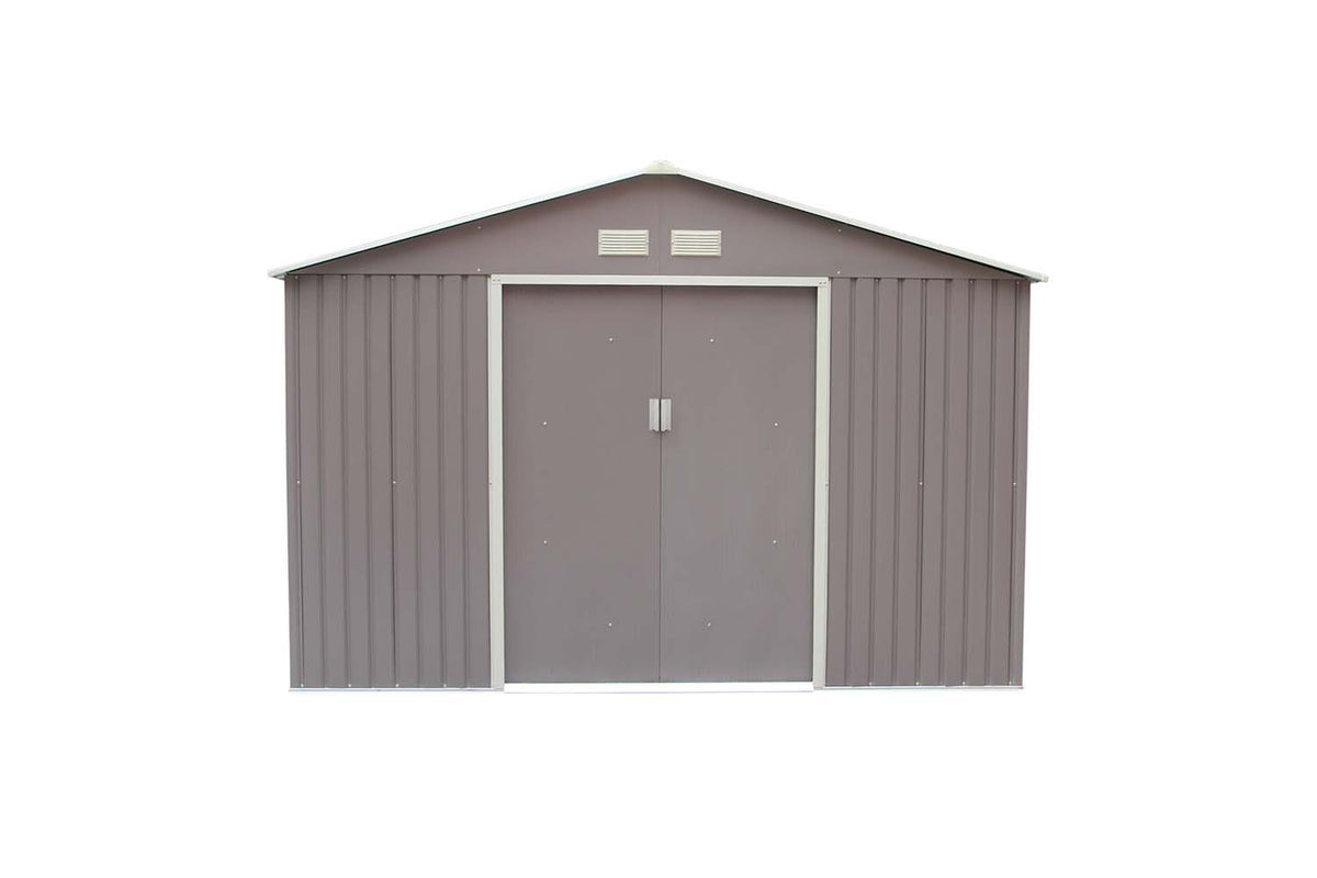abri de jardin en acier anticorrosion gris 8,84 m² Sancy 