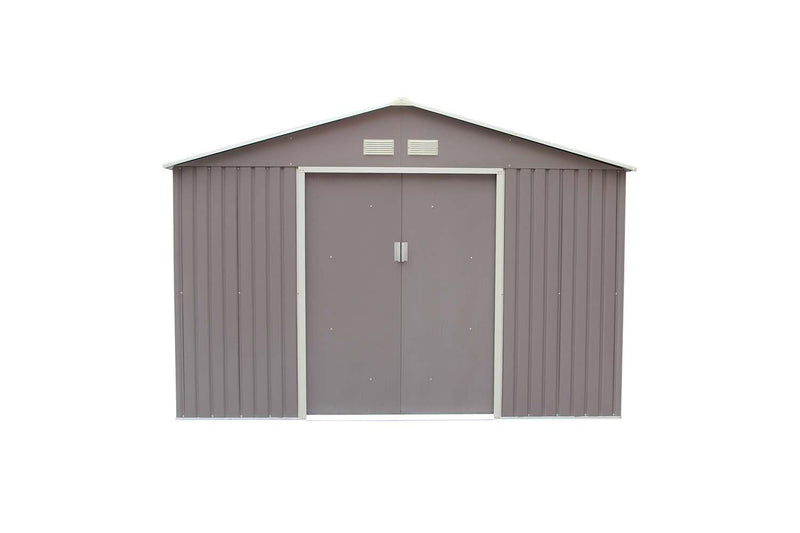abri de jardin en acier anticorrosion gris 8,84 m² Sancy 