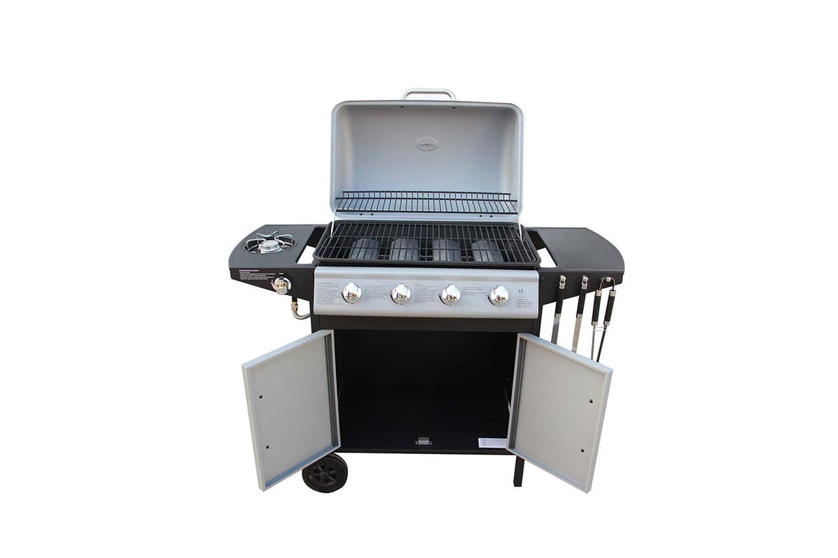 barbecue au gaz avec 4 bruleurs 