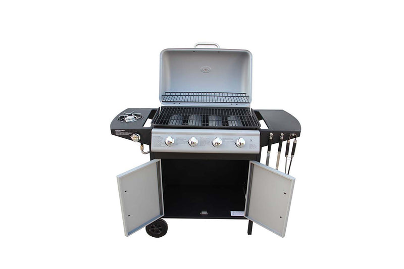 barbecue au gaz avec 4 bruleurs 