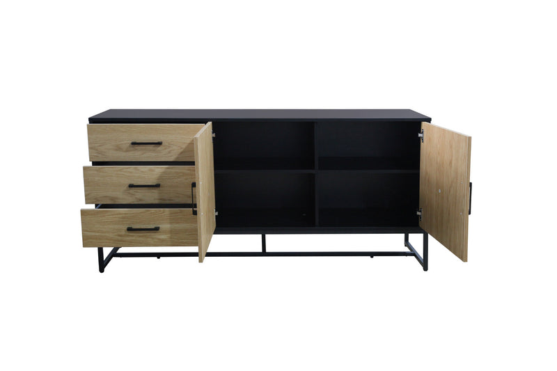 buffet industriel bois et métal
