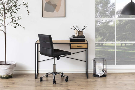 bureau Factory industriel bois et métal + 1 tiroir 