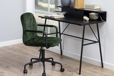 bureau Lodge industriel Noir avec rangement 