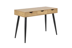 bureau escandi-industriel Bois + pieds Noirs Seveet