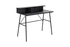 bureau industriel Noir avec rangement Lodge