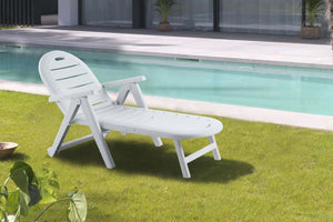 transat en plastique recyclé Caiman Blanc ambiance