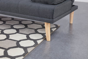 Canapé concept usine Stockholm scandinave convertible et modulable gris 5 places pieds zoom