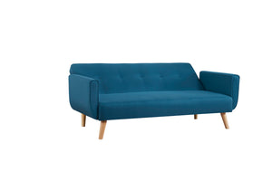 canapé scandinave 3 places convertible bleu canard