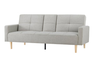 canapé convertible gris clair