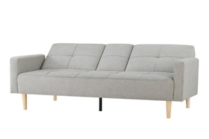 canapé convertible gris en tissus