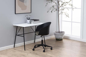 chaise de bureau design avec roues Seater Noir